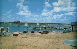 Beach and lake view Postcard