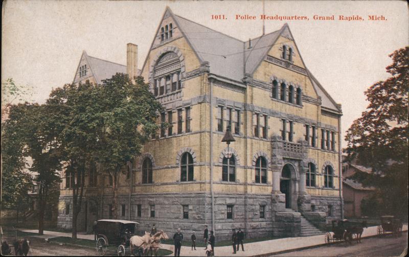 Police Headquarters Grand Rapids, MI Postcard