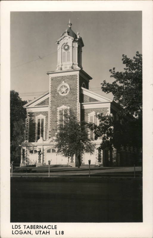 LDS Tabernacle Logan, UT Postcard