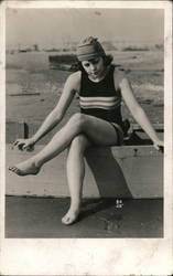 Girl in Bathing Suit Swimsuits & Pinup Postcard Postcard Postcard