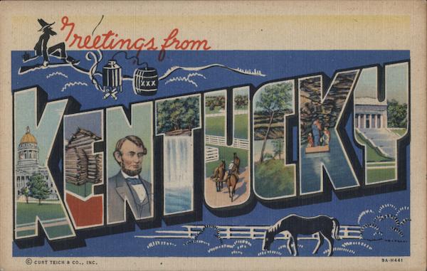 Greetings from Kentucky Postcard