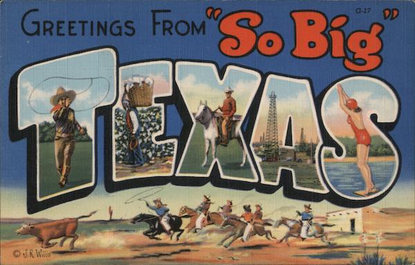 Greetings From Texas Postcard