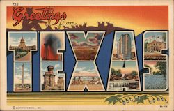 Greetings from Texas Postcard