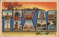 Greetings from Texas Postcard