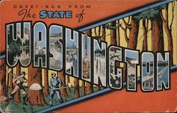 Greetings from Washington Postcard Postcard Postcard