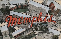 Greetings from Memphis Postcard