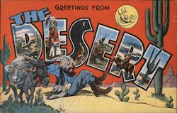 Greetings from The Desert Postcard