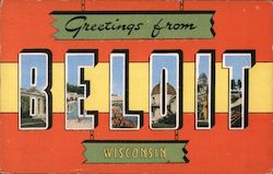 Greetings from Beloit Wisconsin Postcard Postcard Postcard