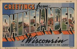 Greetings from Rhinelander Postcard