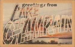 Greetings from Lake Champlain Postcard