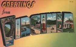 Greetings from Virginia Postcard