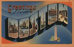 Greetings from Boston Postcard