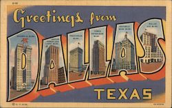 Greetings from Dallas Postcard