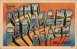 Greetings from Point Pleasant Beach New Jersey Postcard Postcard Postcard