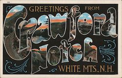 Greetings from Crawford Notch New Hampshire Postcard Postcard Postcard