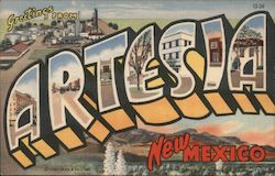 Greetings from Artesia Postcard