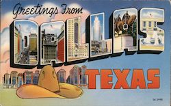 Greetings from Dallas Postcard