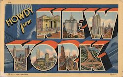 Greetings from New York Postcard Postcard Postcard