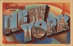 Greetings from New York Postcard Postcard Postcard