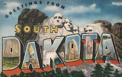 Greetings from South Dakota Postcard