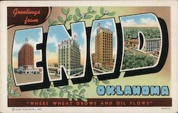 Greetings from Enid Postcard