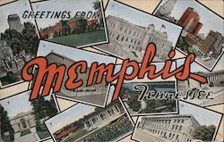 Greetings from Memphis Postcard