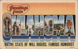 Greetings from Oklahoma Postcard