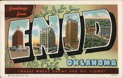 Greetings from Enid Postcard