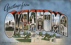 Greetings from Oklahoma Postcard Postcard Postcard