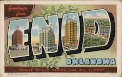 Greetings from Enid Postcard