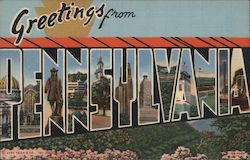 Greetings from Pensylvania Postcard