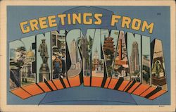 Greetings from Pennsylvania Postcard