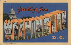 Greetings from Washington Postcard