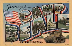 Greetings from Camp Beale California Postcard Postcard Postcard