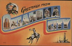 Greetings from Oklahoma City Postcard Postcard Postcard