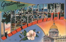 Greetings from Mississippi Postcard