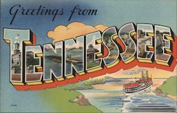 Greetings from Tennessee Postcard