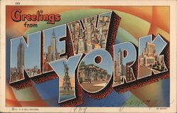 Greetings from New York Postcard Postcard Postcard