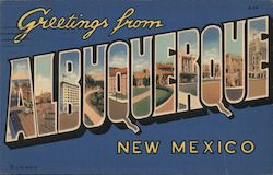 Greetings from Albuquerque Postcard