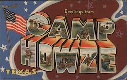 Greetings from Camp Howze Texas Postcard Postcard Postcard