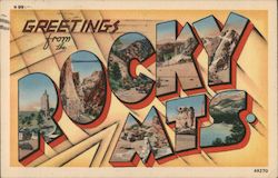 Greetings from Rocky Mountains Colorado Postcard Postcard Postcard