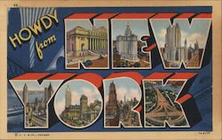 Greetings from New York Postcard