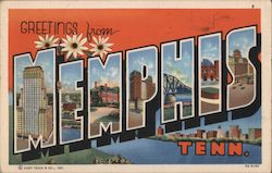 Greetings from Memphis Postcard