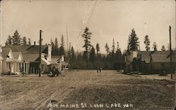 Maine Street Loon Lake, WA Postcard Postcard Postcard