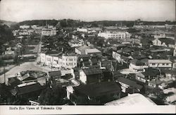 Birds Eye View of Yokosuka City Postcard