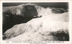 Air Photo Mt. Washington from over Mt. Madison Postcard