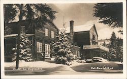 Chalet La Sapiniere Val-David, QC Canada Quebec Postcard Postcard Postcard