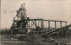 Louise Mine Near Crosby, Minn Minnesota Postcard Postcard Postcard