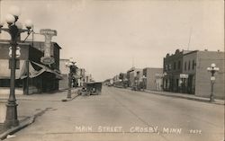 Main Street Crosby, MN Postcard Postcard Postcard