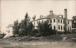 Orphan's Home, Lake Park, Minn Minnesota Postcard Postcard Postcard